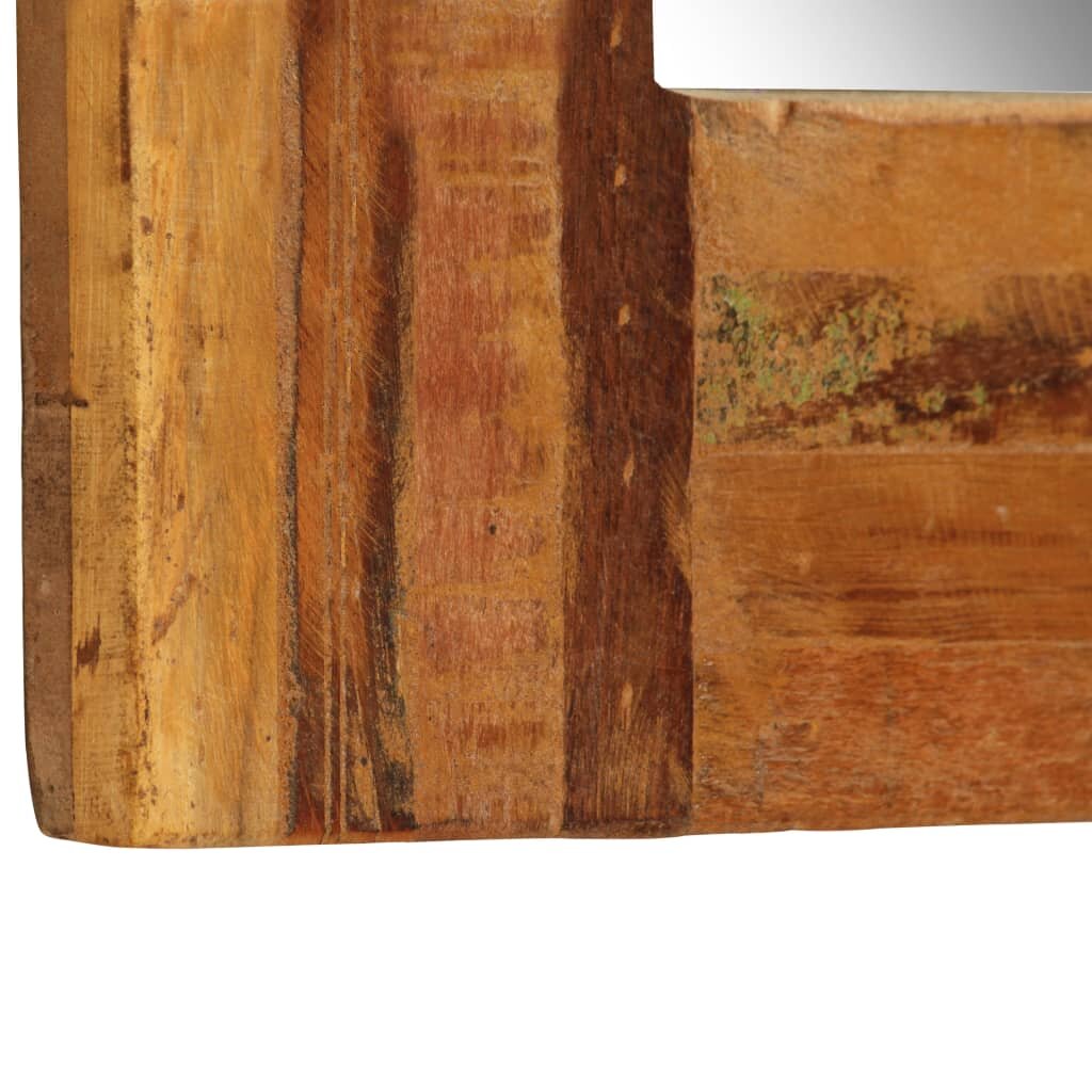 Sieninis veidrodis, perdirbtos medienos masyvas, 60x90cm, kaina ir informacija | Veidrodžiai | pigu.lt