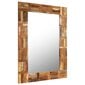 Sieninis veidrodis, perdirbtos medienos masyvas, 60x90cm, цена и информация | Veidrodžiai | pigu.lt