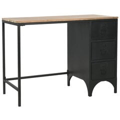 Rašomasis stalas vidaXL, 100x50x76cm, rudas kaina ir informacija | Kompiuteriniai, rašomieji stalai | pigu.lt