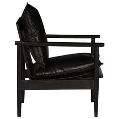 Кресло, черная бархатная отделка, черная древесина цена и информация | Кресла в гостиную | pigu.lt