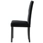 Valgomojo kėdės, 4 vnt., juodos цена и информация | Virtuvės ir valgomojo kėdės | pigu.lt
