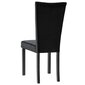 Valgomojo kėdės, 4 vnt., juodos цена и информация | Virtuvės ir valgomojo kėdės | pigu.lt