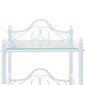 Naktiniai staliukai 45x31x60 cm balti kaina ir informacija | Spintelės prie lovos | pigu.lt