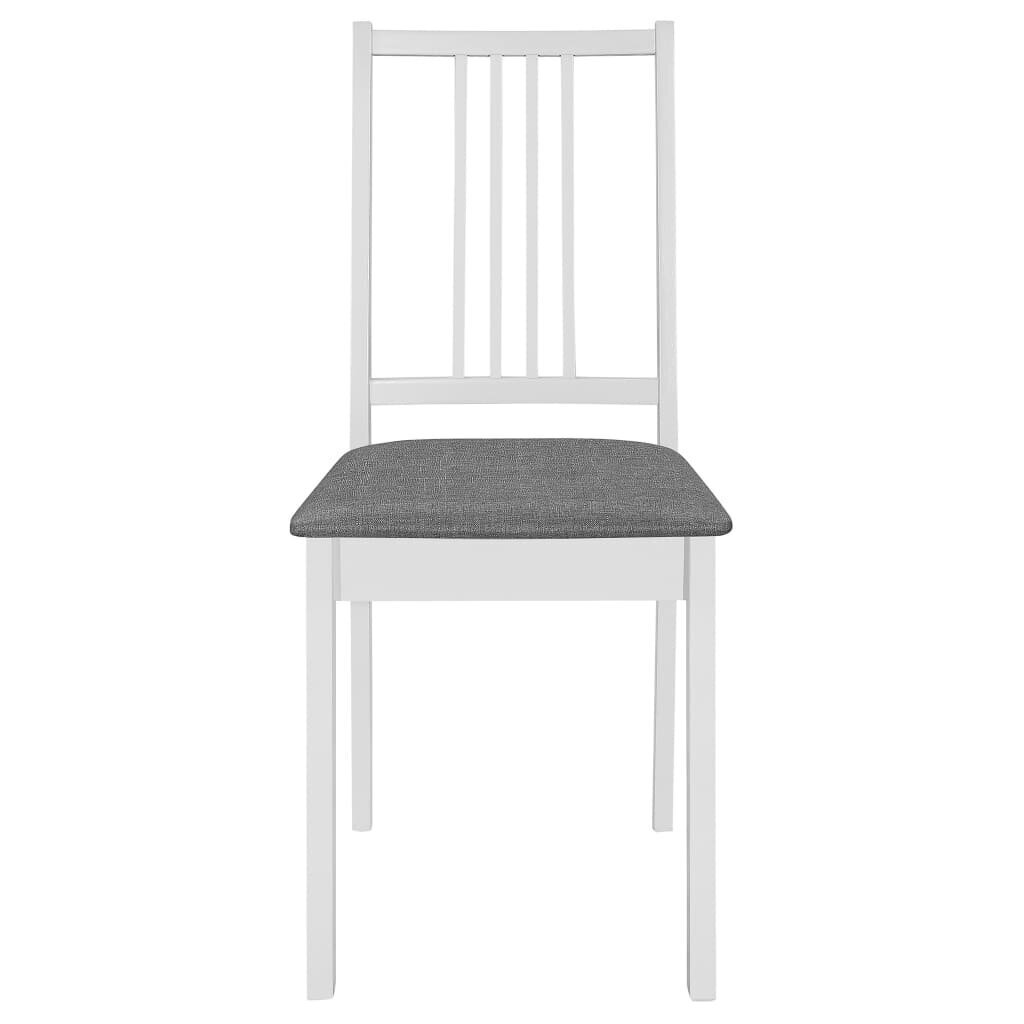 Valgomojo kėdės, 2 vnt, baltos цена и информация | Virtuvės ir valgomojo kėdės | pigu.lt