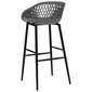 Baro kėdės, 4vnt., pilkos spalvos kaina ir informacija | Virtuvės ir valgomojo kėdės | pigu.lt