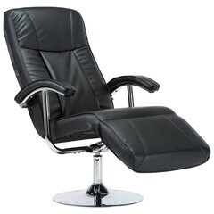 vidaXL TV krėslas, juodas, dirbtinė oda kaina ir informacija | Svetainės foteliai | pigu.lt