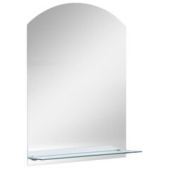 Sieninis veidrodis su lentyna, 20x40cm, grūdintas stiklas цена и информация | Зеркала | pigu.lt