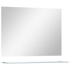 Sieninis veidrodis su lentyna, 80x60 cm kaina ir informacija | Veidrodžiai | pigu.lt