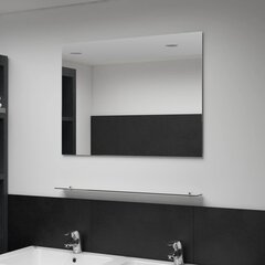 Sieninis veidrodis su lentyna, 80x60 cm kaina ir informacija | Veidrodžiai | pigu.lt