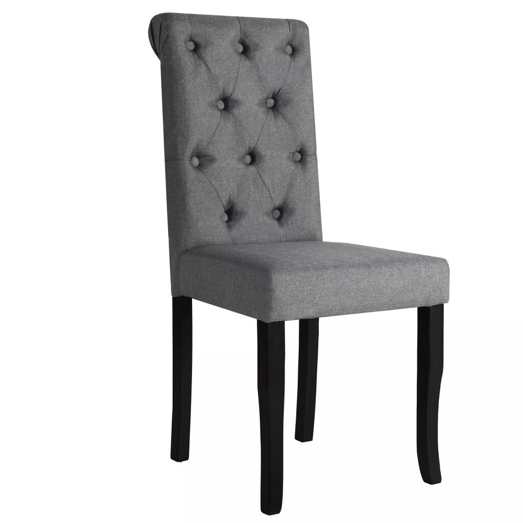Valgomojo kėdės, 6 vnt., tamsiai pilkos spalvos цена и информация | Virtuvės ir valgomojo kėdės | pigu.lt