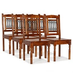 Обеденные стулья, 6 шт., цена и информация | Стулья для кухни и столовой | pigu.lt