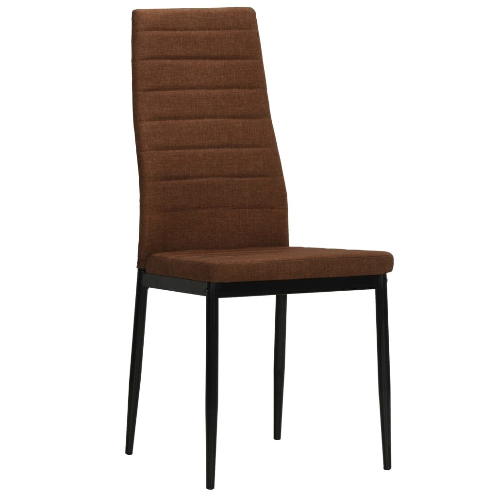 Valgomojo kėdės, 6vnt., rudos kaina ir informacija | Virtuvės ir valgomojo kėdės | pigu.lt
