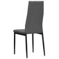 Valgomojo kėdės, 6vnt., šviesiai pilkos spalvos kaina ir informacija | Virtuvės ir valgomojo kėdės | pigu.lt