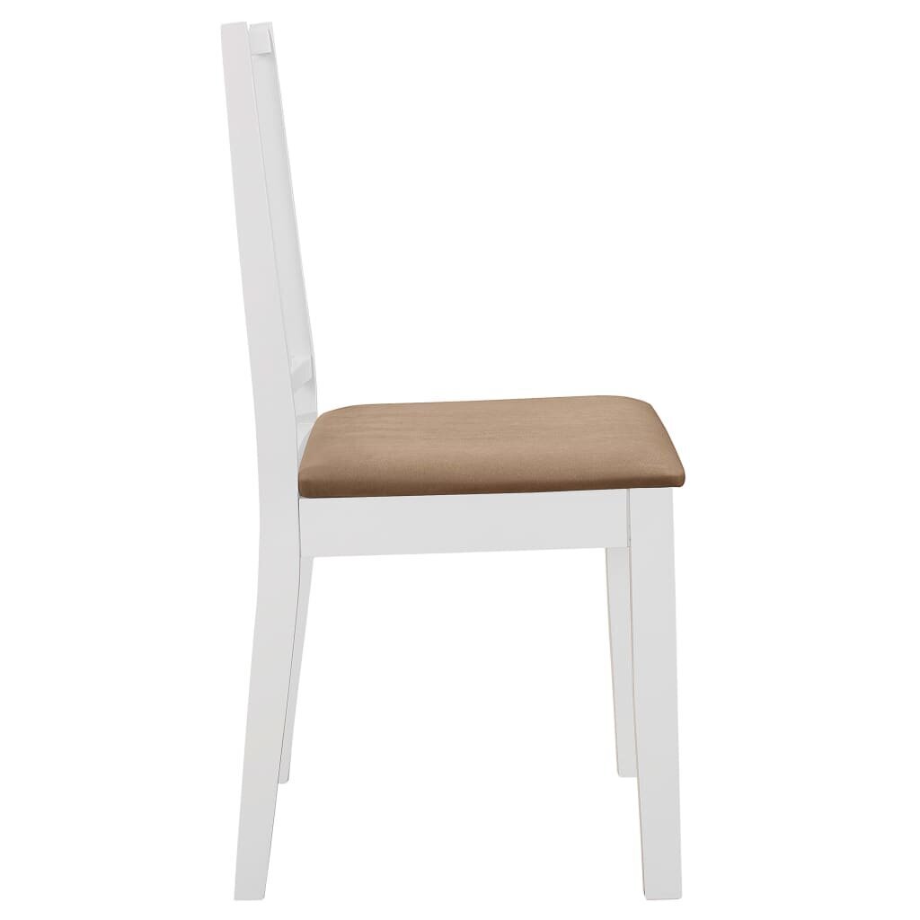 Valgomojo kėdės, 6 vnt, baltos kaina ir informacija | Virtuvės ir valgomojo kėdės | pigu.lt