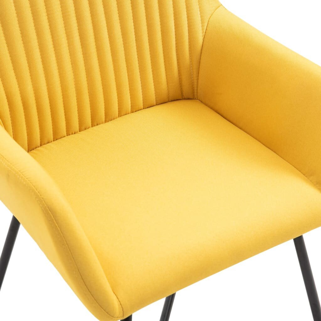 Valgomojo kėdės, 6 vnt., geltonos kaina ir informacija | Virtuvės ir valgomojo kėdės | pigu.lt