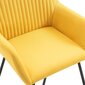Valgomojo kėdės, 6 vnt., geltonos kaina ir informacija | Virtuvės ir valgomojo kėdės | pigu.lt