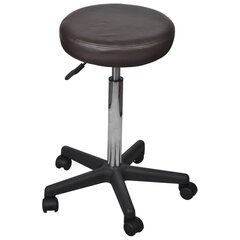 2-jų darbo kėdžių komplektas vidaX, rudas цена и информация | Офисные кресла | pigu.lt