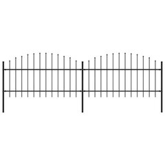 Sodo tvora, juoda, (1-1,25)x3,4m, plienas цена и информация | Заборы и принадлежности к ним | pigu.lt