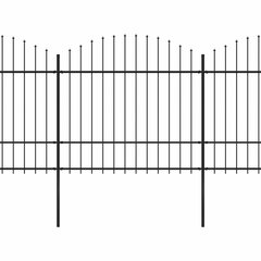 Sodo tvora, juoda, (1,5-1,75)x3,4m, plienas цена и информация | Заборы и принадлежности к ним | pigu.lt