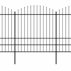 Sodo tvora, juoda, (1,75-2)x3,4m, plienas kaina ir informacija | Tvoros ir jų priedai | pigu.lt