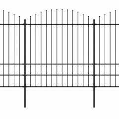 Sodo tvora, juoda, (1,75-2)x3,4m, plienas цена и информация | Заборы и принадлежности к ним | pigu.lt