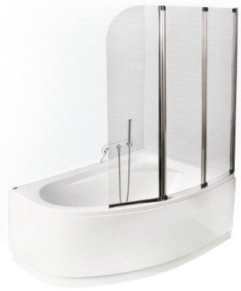 Mobili vonios stiklo sienelė Besco Ambition 3 цена и информация | Priedai vonioms, dušo kabinoms | pigu.lt