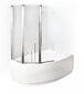 Mobili vonios stiklo sienelė Besco Ambition 3 kaina ir informacija | Priedai vonioms, dušo kabinoms | pigu.lt