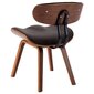 Valgomojo kėdės, 6vnt., pilkos sp., išlenkta mediena ir audinys kaina ir informacija | Virtuvės ir valgomojo kėdės | pigu.lt