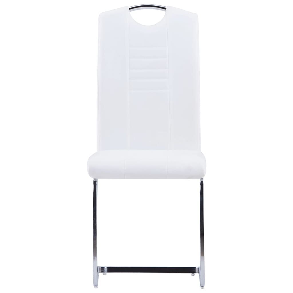 Gembinės valgomojo kėdės vidaXL, 6vnt., baltos kaina ir informacija | Virtuvės ir valgomojo kėdės | pigu.lt