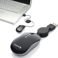 Проводная Verbatim Mini Mouse мышь, черная цена и информация | Мыши | pigu.lt