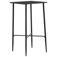 Baro baldų komplektas, 3 dalių, juodos spalvos, audinys цена и информация | Комплекты мебели для столовой | pigu.lt