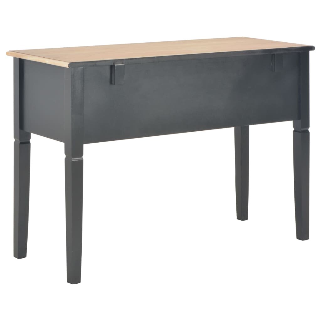 Rašomasis stalas, 109,5x45x77,5cm, juodas kaina ir informacija | Kompiuteriniai, rašomieji stalai | pigu.lt