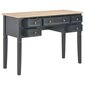 Rašomasis stalas, 109,5x45x77,5cm, juodas kaina ir informacija | Kompiuteriniai, rašomieji stalai | pigu.lt