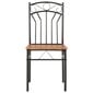 Valgomojo kėdės, 4 vnt., rudos spalvos, MDF цена и информация | Virtuvės ir valgomojo kėdės | pigu.lt