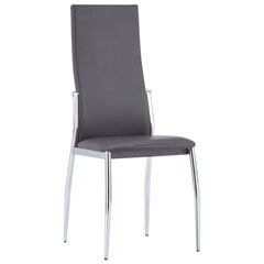 Valgomojo kėdės, 4 vnt., pilkos kaina ir informacija | Virtuvės ir valgomojo kėdės | pigu.lt