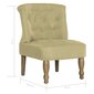 Prancūziško stiliaus kėdė, žalia kaina ir informacija | Svetainės foteliai | pigu.lt
