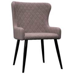 Valgomojo kėdės, 2 vnt., rožinės spalvos, aksomas kaina ir informacija | Virtuvės ir valgomojo kėdės | pigu.lt