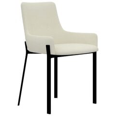Обеденные стулья, 2 шт., кремового цвета цена и информация | Стулья для кухни и столовой | pigu.lt