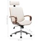 Biuro kėdė su atlošu galvai, kreminės spalvos kaina ir informacija | Biuro kėdės | pigu.lt