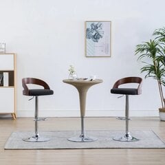 Baro kėdės, 2 vnt., pilkos kaina ir informacija | Virtuvės ir valgomojo kėdės | pigu.lt