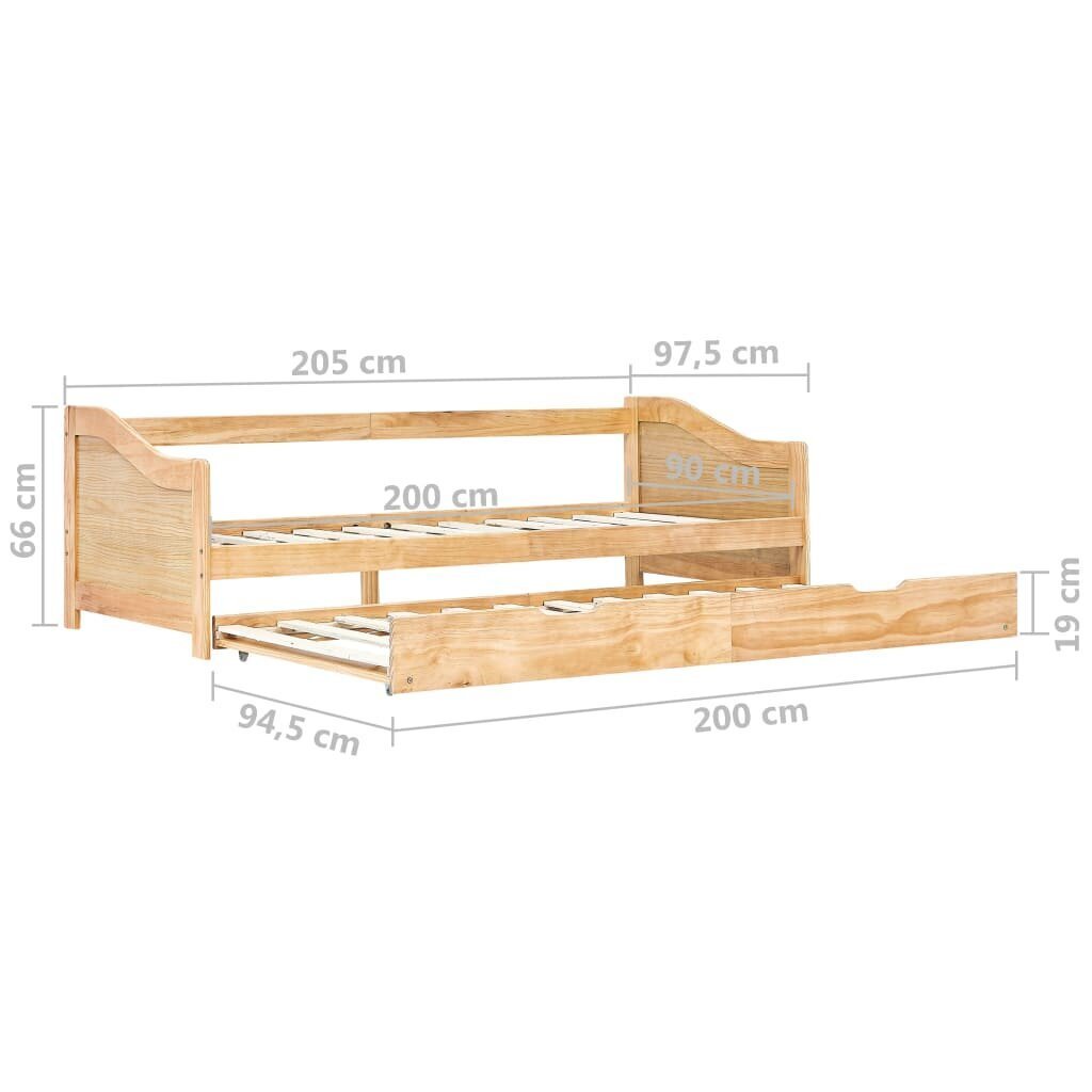 Sofos-lovos rėmas, 90 cm x 200 cm kaina ir informacija | Lovos | pigu.lt