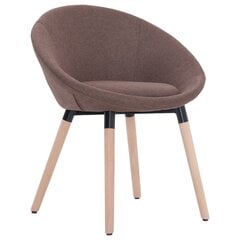 Valgomojo kėdė, rudos spalvos, audinys kaina ir informacija | Virtuvės ir valgomojo kėdės | pigu.lt