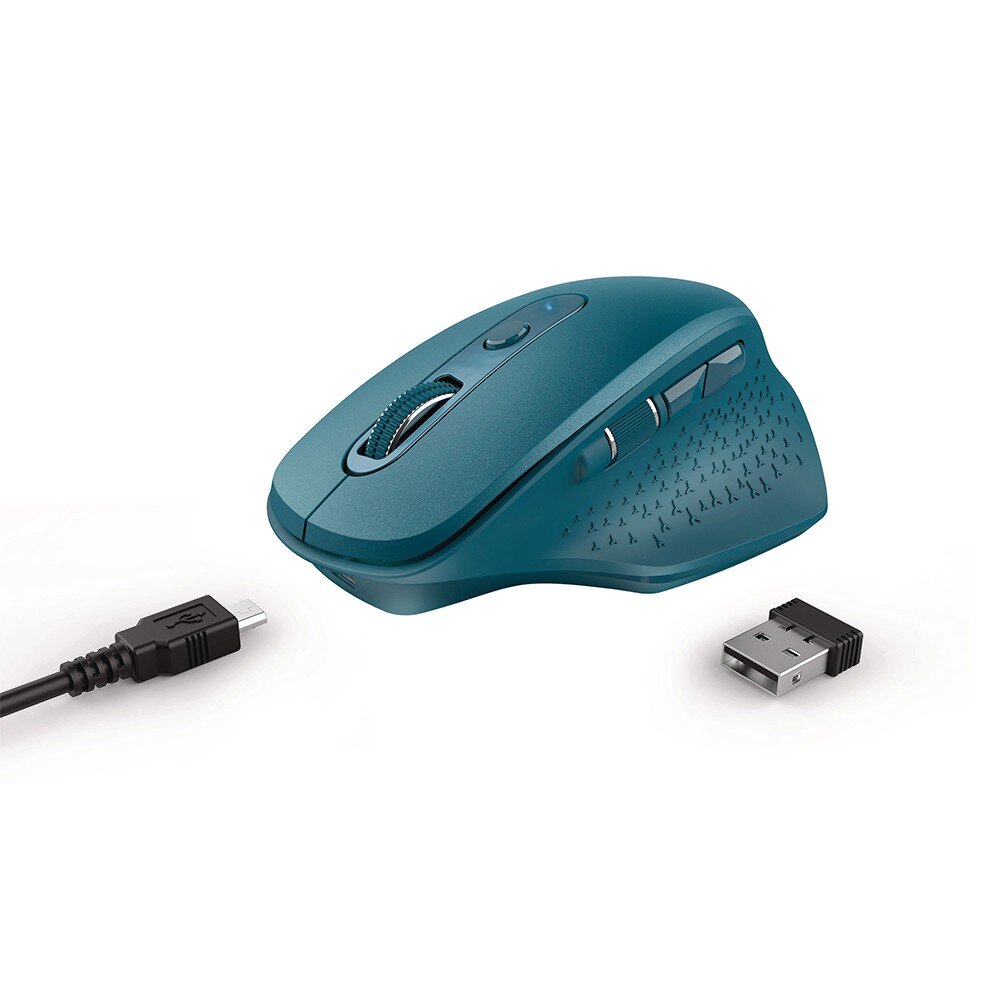 MOUSE USB OPTICAL WRL/OZAA BLUE 24034 TRUST цена и информация | Pelės | pigu.lt