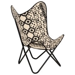 Раскладной стул, черный цена и информация | Кресла в гостиную | pigu.lt