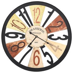 Sieninis laikrodis, įvairių spalvų, 60 cm, metalas цена и информация | Часы | pigu.lt