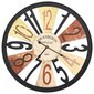 Sieninis laikrodis, įvairių spalvų, 60 cm, metalas kaina ir informacija | Laikrodžiai | pigu.lt