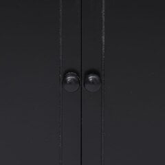 Шкаф боковой, 60x30x75 см, черный цвет цена и информация | Шкафчики в гостиную | pigu.lt