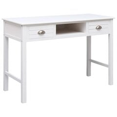 Rašomasis stalas, 110x45x76 cm, baltas kaina ir informacija | Kompiuteriniai, rašomieji stalai | pigu.lt