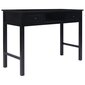 Rašomasis stalas, 110x45x76 cm, juodas kaina ir informacija | Kompiuteriniai, rašomieji stalai | pigu.lt