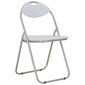 Sulankstomos valgomojo kėdės, 6 vnt., baltos kaina ir informacija | Virtuvės ir valgomojo kėdės | pigu.lt